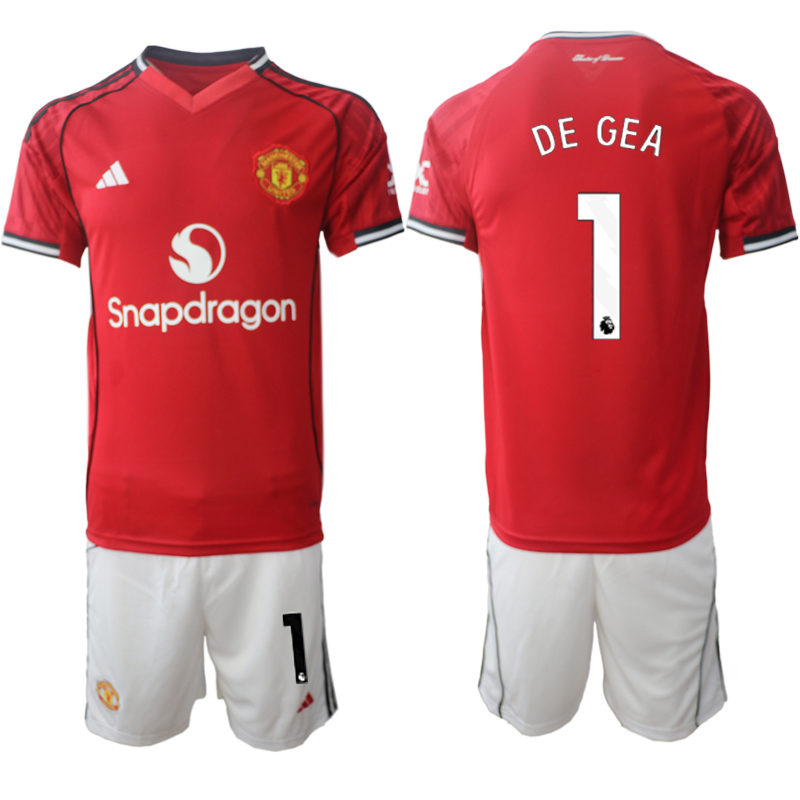 Men 2025-2026 Club Manchester United home Red #1 Soccer Jersey